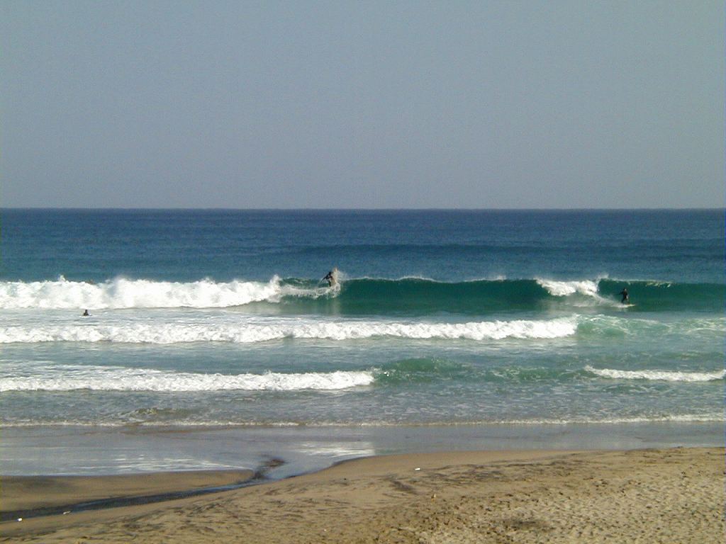 Surfing and space in Tanegashima island, Kagoshima, Japan. it is the most popular surfing point "Kanehama".