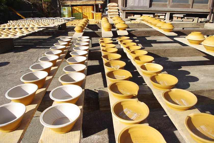 Onta-yaki, a beautiful pottery made by hand at 10 kilns in the mountains of Hita City, Oita