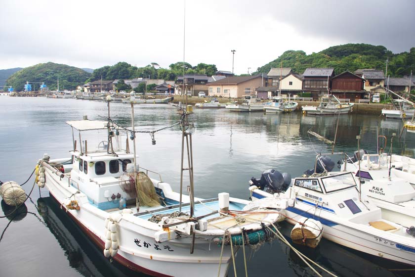 Pelabuhan perikanan USUKA di Hirado, Nagasaki